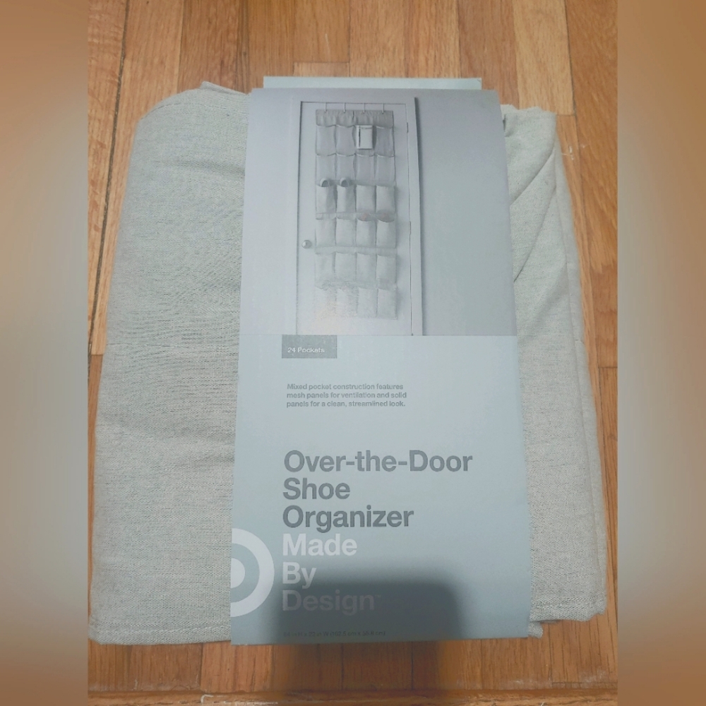 Target made by design over the door shoe organizer / new and unopened /grey